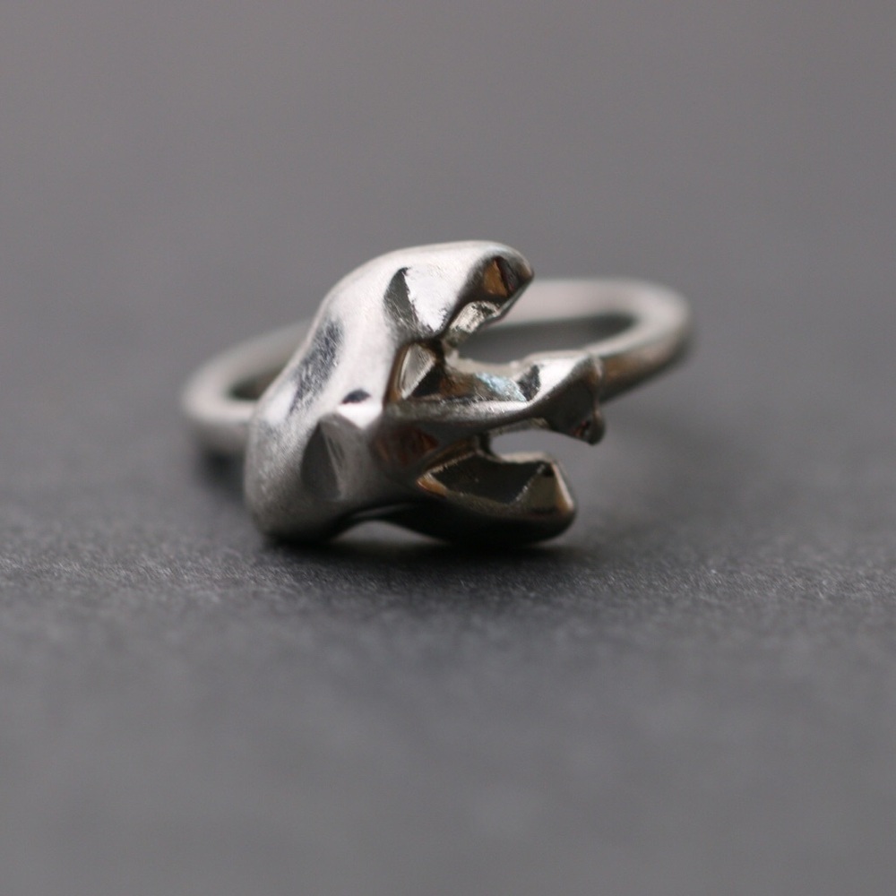 Marc Jacobs Siver Puffy Swallow Ring